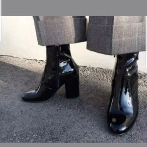 Patent Leather Booties